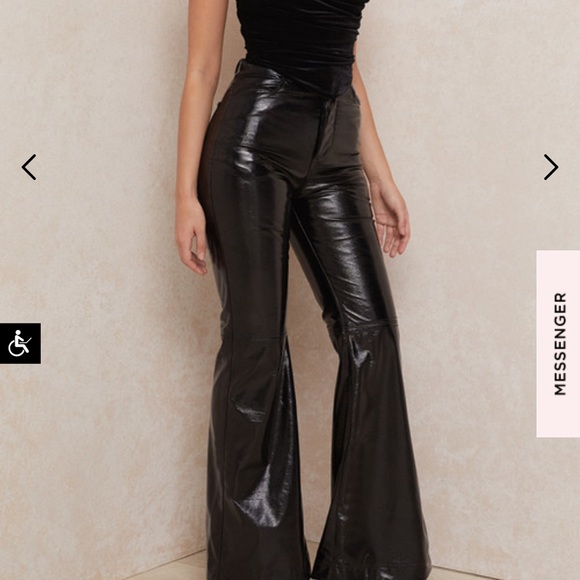 House of CB Pants - House of CB Saffy Faux Leather Pants / Trousers
